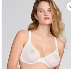 CUUP Sheer White Underwire Bra